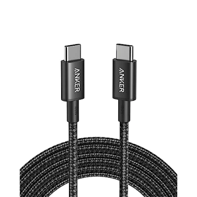 Afbeelding van Anker New Nylon USB C to Charging Cable 2.0, 100W Type kabels 3m Long, Fast Power voor iPad Mini 6th Gen, MacBook Pro 2020, Air 4, Galaxy S20 Plus S9, Pixel, Switch.