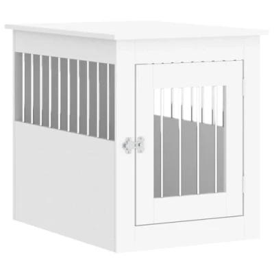 Afbeelding van vidaXL Hondenbench 55x75x65 cm bewerkt hout wit