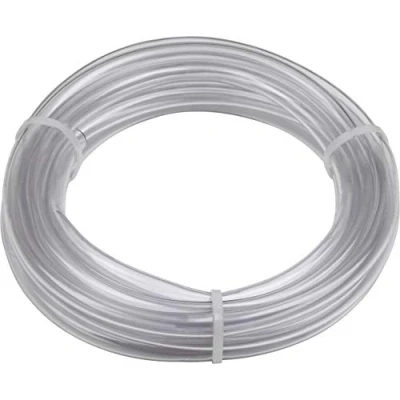 Afbeelding van Meister Pvc slang, glashelder, 4 m x 6 mm, zonder stoffen inzet, voor het doorvoeren van lucht en vloeistoffen, drukloze toepassingen, luchtslang, aquariumslang, 9920350, transparant
