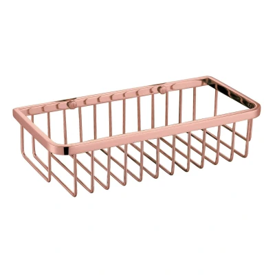 Afbeelding van Best Design Nancy douchemandje 30x12cm rosé Mat goud