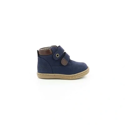 Afbeelding van Kickers Uniseks kinderen Tackeasy plat Oxford, Marineblauw, 35 EU