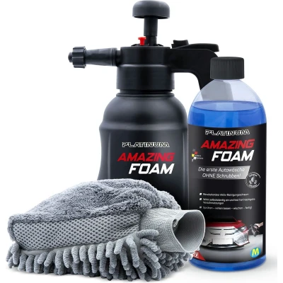 Afbeelding van Platinum Amazing Foam autoreiniger en autoverzorging verwijdert hardnekkig vuil geeft glans