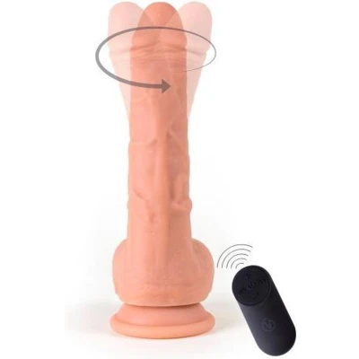 Afbeelding van Vibrerende Roterende en Realistische Dildo met Balzak R10