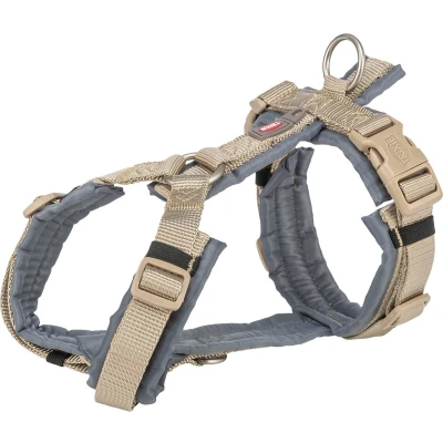 Afbeelding van Trixie Hondentuig Premium Trekking Zand Taupe / Grafiet Grijs 62 74X2,5 CM