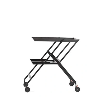 Afbeelding van Alessi Serveer / Bartrolley opvouwbaar Plico RS11 B door Richard Sapper