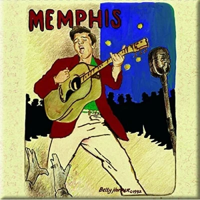 Afbeelding van Magneet Metaal Elvis Presley
