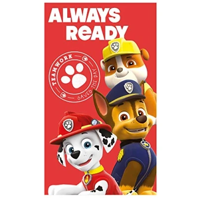 Afbeelding van PAW Patrol Trio Strandlaken 70 x 120 cm Rood