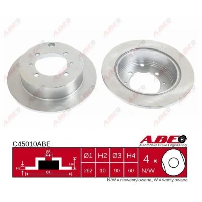 Afbeelding van ABE Remschijven C45010ABE