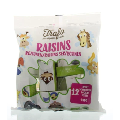 Afbeelding van Trafo Rozijntjes Kinderdoosje Bio, 140 gram