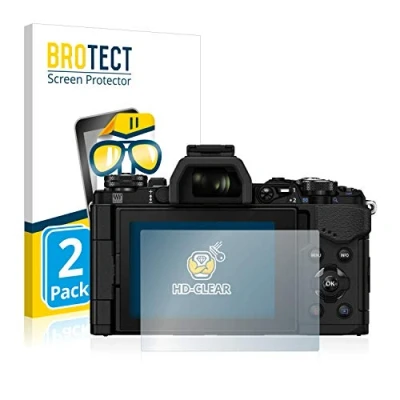 Afbeelding van BROTECT (2 Stuks) Schermbeschermer voor Olympus OM D E M5 Mark II Screen Protector Transparant