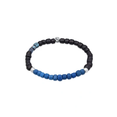 Afbeelding van Kuzzoi Statement Armband, Heren, Maat: 21, Dunkelblau