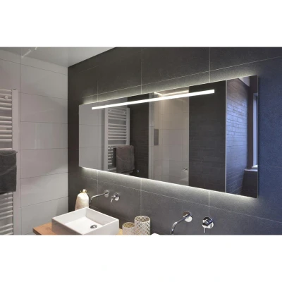 Afbeelding van LoooX Ml line spiegel 80x70 led verlichting onder plus boven geintegreerd