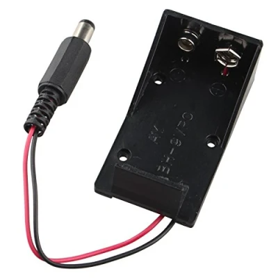 Afbeelding van HALJIA 9V Batterij Houder Box Case met Plug Compatibel Arduino