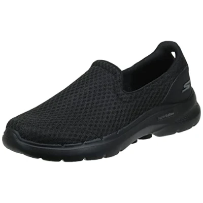 Afbeelding van Skechers Go Walk 6 Grand Horizon, gymschoenen voor dames, Zwart Textiel Synthetisch, 44.5 EU