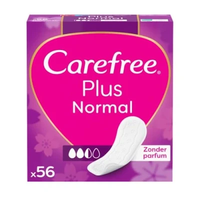 Afbeelding van Carefree Plus Normaal inlegkruisjes met ultieme verbeterde kern licht parfum absorptiegraad drie 5 x 56 stuks