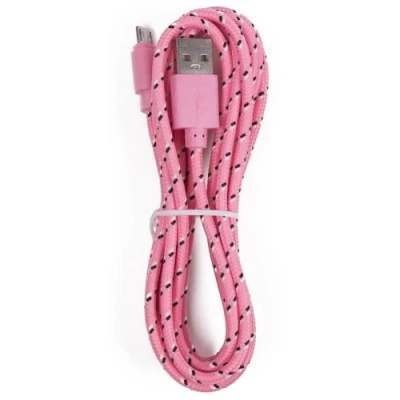 Afbeelding van Benson Micro USB Nylon Oplaadkabel Datakabel Android 200 cm