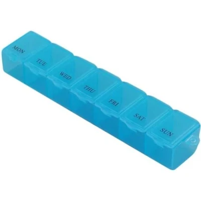 Afbeelding van Go Gadget Pillendoos 7 dagen Blauw Anabox: Soorteer Medicijnen Doosje