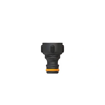Afbeelding van Fiskars kraanaansluiting, Voor kranen, Ø 21 mm (G 1/2&quot;), FiberComp, universele maat, 10 g, zwart/oranje, 1027053