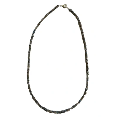 Afbeelding van Diamant collier ruw met zilveren slotje
