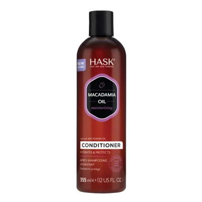 Afbeelding van HASK Conditioner Macadamia Moisturizing Oil, hydraterend, voor alle haartypes, 355 ml