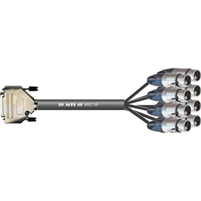 Afbeelding van MUSIC STORE Studio Multicore/Pro 8/XLRf 25 1,0m / XLR female D Sub Analoge multicore kabel