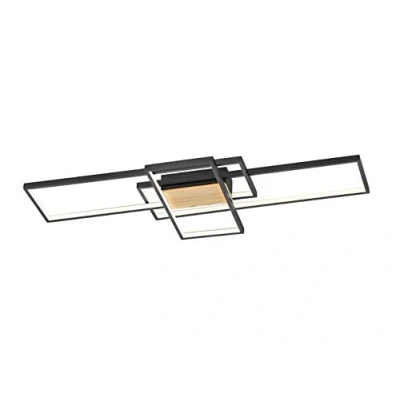 Afbeelding van Trio Leuchten amal Plafondlamp 1 lichts L 104 cm Zwart