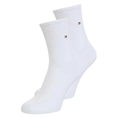 Afbeelding van Tommy Hilfiger sokken met logo set van 2 wit