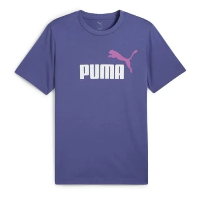 Afbeelding van Puma LOGO TEE Tshirt print, Heren, Maat: XXL, Blue crystal