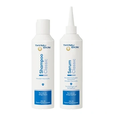 Afbeelding van THYMUSKIN Classic Set, per stuk verpakt (1 x 200 ml shampoo &amp; 1 serum)