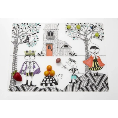 Afbeelding van Modern Twist Mark Matz Hide &amp; Seek Placemat 40 x 32 cm Wit
