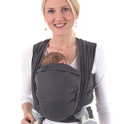 Afbeelding van Hoppediz Geweven Baby Sling, Londen Noir Grey