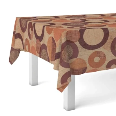 Afbeelding van Martina Home Tafelkleed van tafelzeil TamBRE oranje, 220 x 140 cm