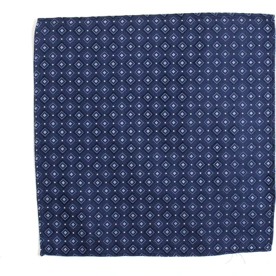 Afbeelding van TRESANTI BOBO Silk checked pocket square Navy
