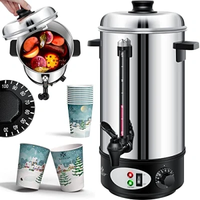 Afbeelding van KESSER® Glühweinketel 20L roestvrij staal glühwein maker warme drank waterkoker heet water dispenser fornuis