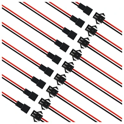 Afbeelding van VIPMOON 20 Pairs SM 2Pin Plug Man vrouw EL Draad Kabel Connector Adapter voor 3528 5050 LED Light Strip