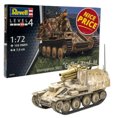 Afbeelding van 1:72 Revell 03315 Sturmpanzer 38(t) Grille Ausf. M Plastic Modelbouwpakket