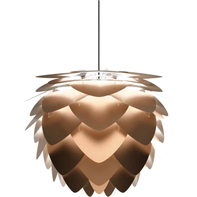 Afbeelding van Umage Aluvia Medium hanglamp brushed bronze met koordset zwart Ø
