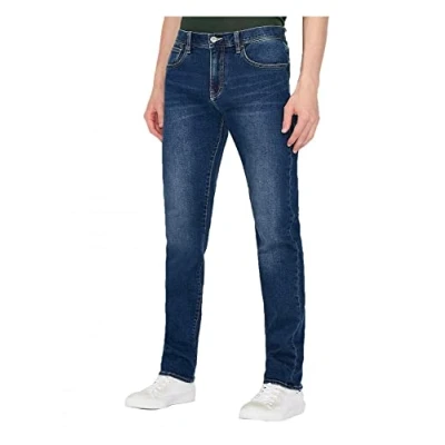 Afbeelding van Armani Exchange heren jeans, Indigo denim, 32W / 32L