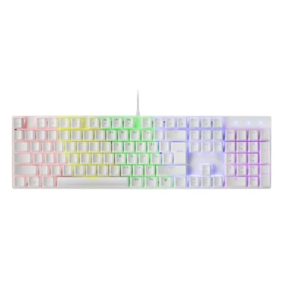 Afbeelding van Mars Gaming MK422 Wit, Mechanisch Toetsenbord RGB, Antighosting, Mechanische Switch Rood, US Taal