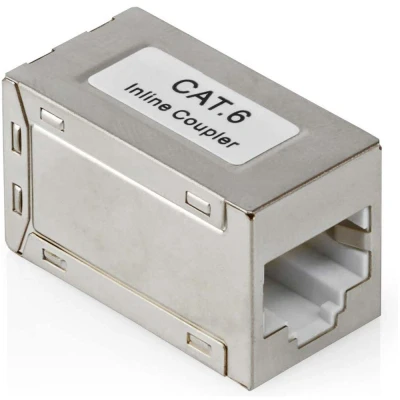 Afbeelding van Netwerk koppelstuk Cat 6 metaal rj45