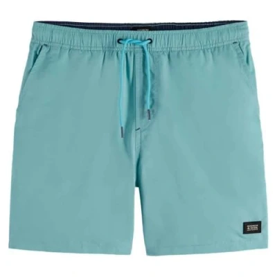 Afbeelding van Scotch &amp; Soda Heren Solid Mid Length zwemshort Board Shorts, sea blue, XXL