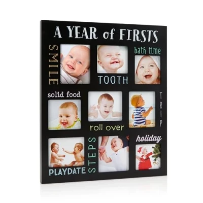 Afbeelding van Pearhead Fotoframe Baby&#039;s Firsts krijtbord