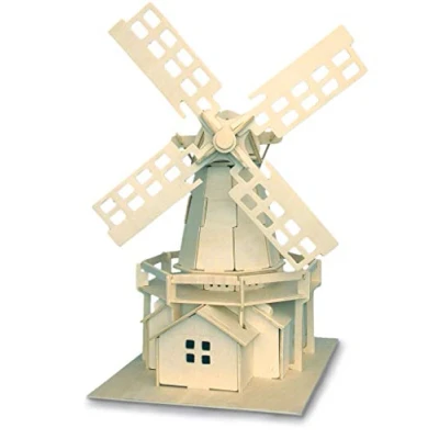Afbeelding van Bouwpakket 3D Puzzel Windmolen hout