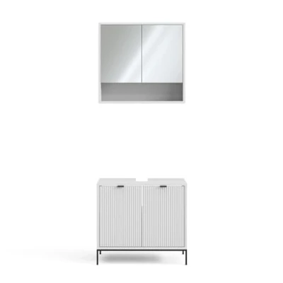 Afbeelding van Vicco Badkamermeubelset Eliza, Wit, 2 delen
