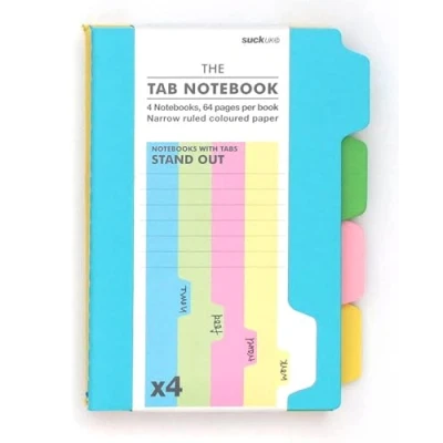 Afbeelding van Suck UK A6 Notitieboek met tabbladen Revisie Planner Notebook verdelers Schoolbenodigdheden &amp; Kantoor Accessoires Te Doen Lijst of Wekelijkse Pack van 4 Gevoerd Papier