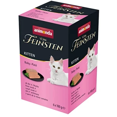 Afbeelding van animonda Vom Feinsten Kitten Natvoer voor groeiende katten in het eerste levensjaar, met babypaté, 6 x 100 g