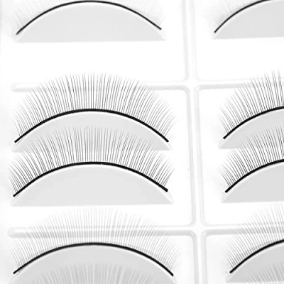 Afbeelding van 10 paar praktijk wimpers, valse wimpers voor wimperverlenging, nep zelfklevende tape mannequin make up
