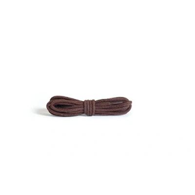 Afbeelding van Kaps Ronde Dunne Veters, Kwaliteit 2Mm Breed 100% Katoenen Schoenveters Voor Casual En Stijlvolle Schoenen, Gemaakt In Europa, 1 paar (60 cm 24 inch 3 to 4 ogen / 76 bruin)