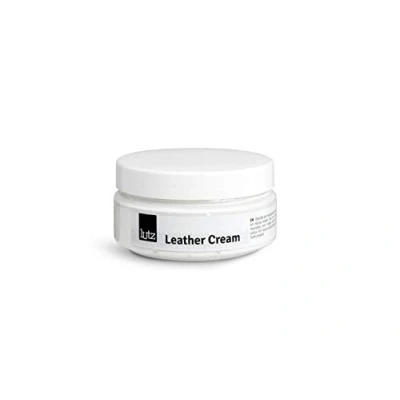 Afbeelding van LUTZ Leercrème Verjongende Herstel Leren Schoenen, Tassen, Jassen en Meer Met in Vele Kleuren 100ml (3.38 fl. Oz) Gemaakt Europa (101 Wit)
