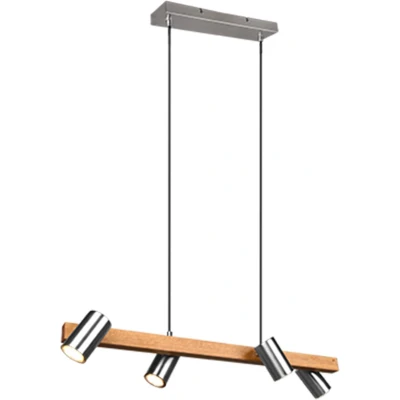 Afbeelding van Trio Leuchten Marley Hanglamp 4x GU10 35W Nikkel